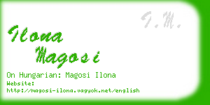 ilona magosi business card